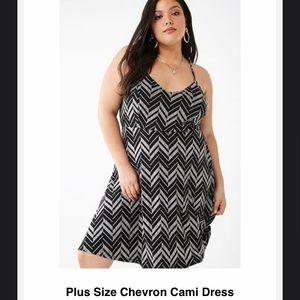 Plus size chevron summer dress